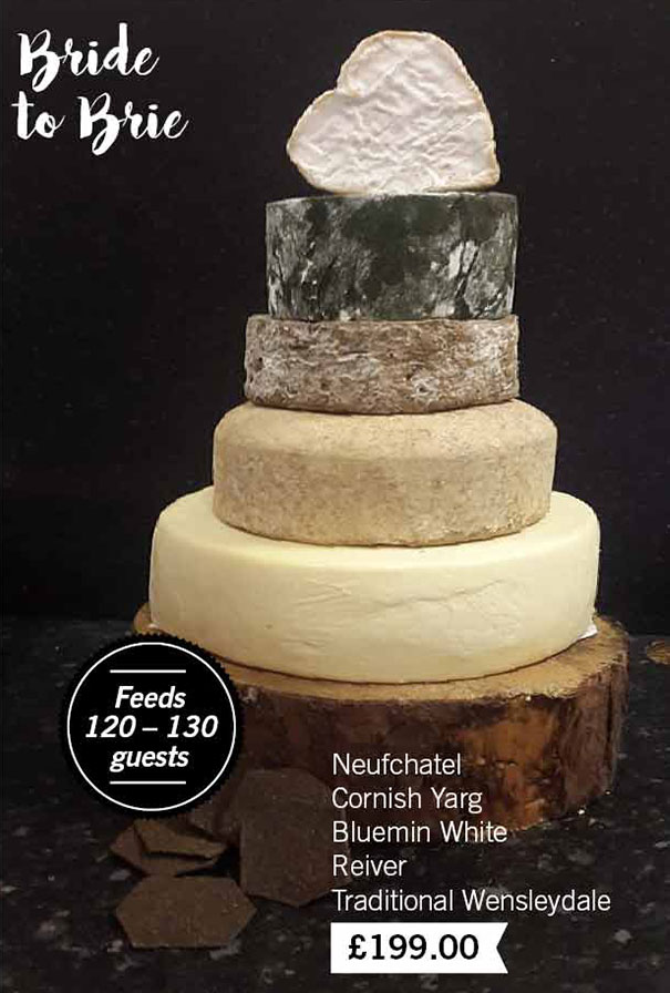 Bride to Brie Cheese Wedding Cake