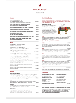 Steakhouse Menu - Click to download