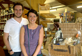 Hamper winners: Mr. and Mrs. Smith