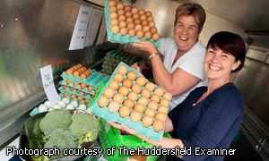 Hinchliffe's free range eggs for sale